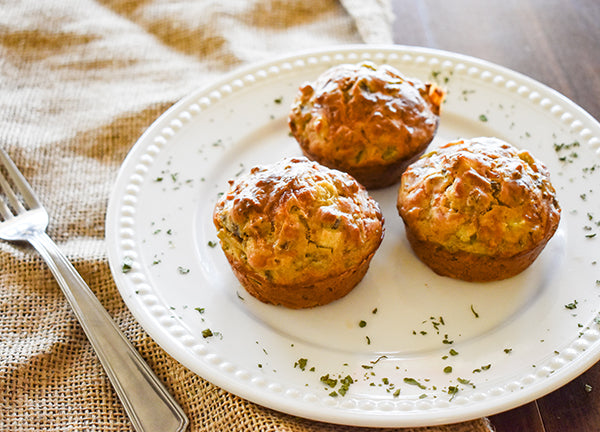 Green Chile Cheese Sausage Breakfast Muffins