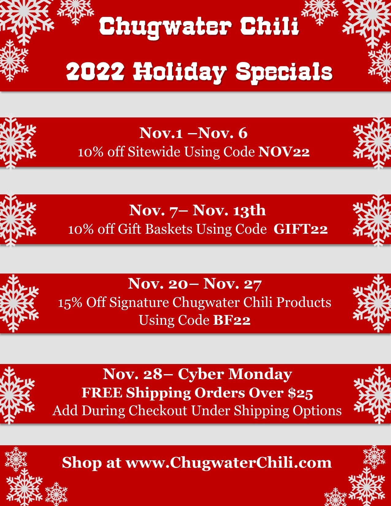 November: A Whole Month of Deals!!!