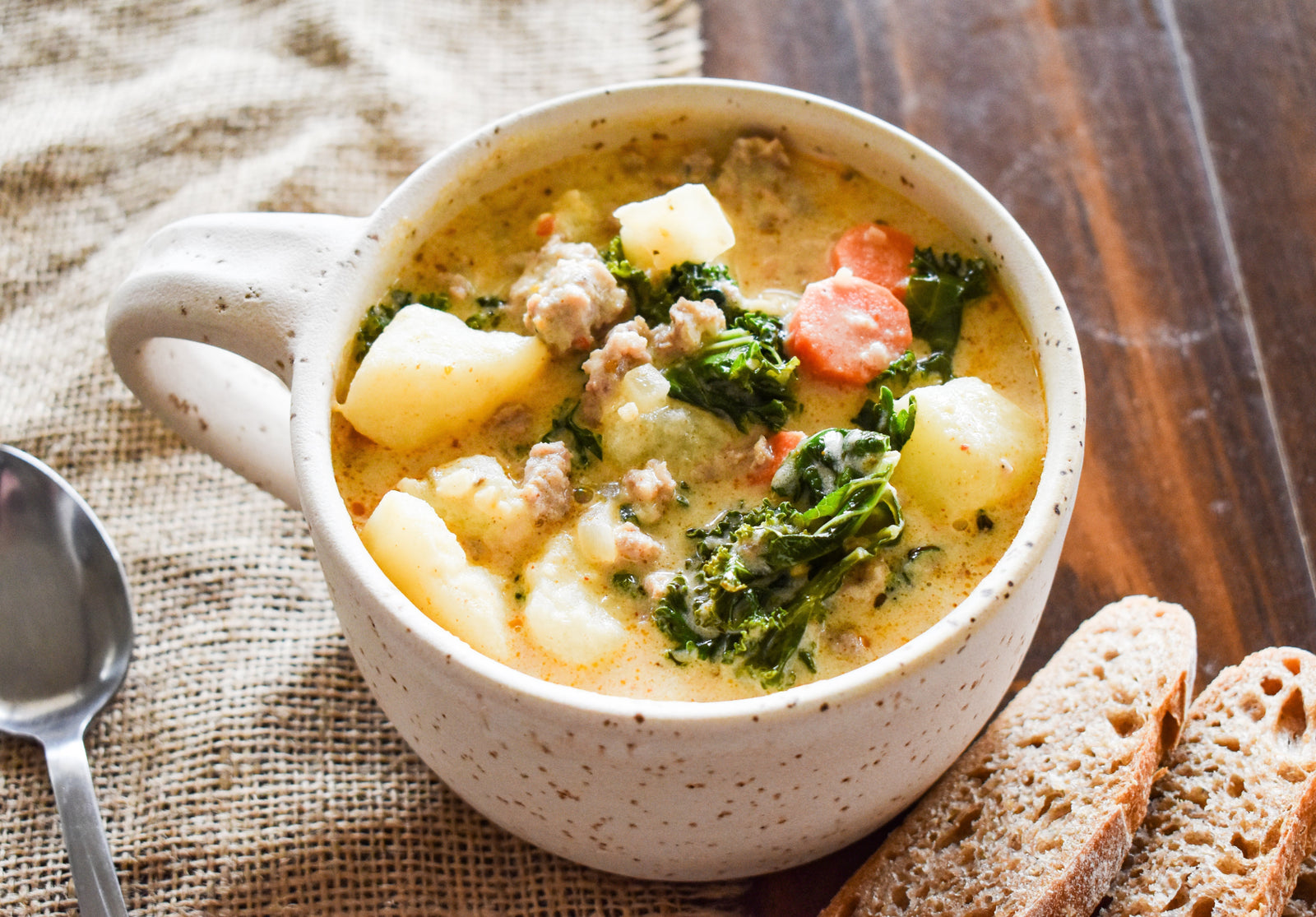 Creamy Parmesan Sausage Potato Soup