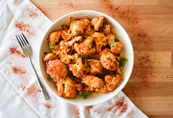 Chili Cheese Roasted Cauliflower