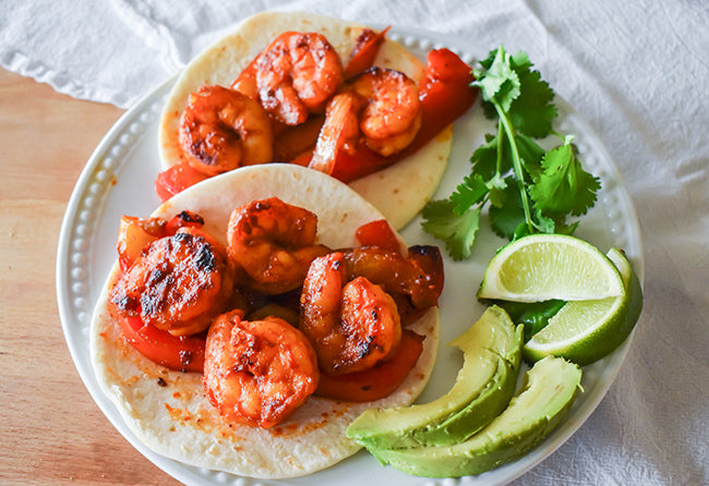 Easy Shrimp Fajitas