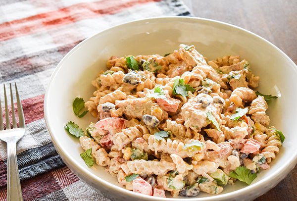 Creamy Southwest Chicken Pasta Salad