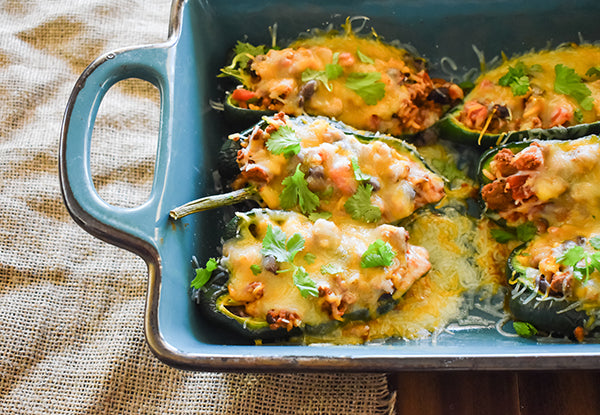 Southwest Stuffed Poblano Peppers