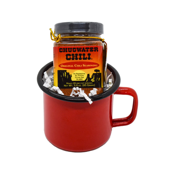 Chili with Metal Enamel Camper Cup Gift Set