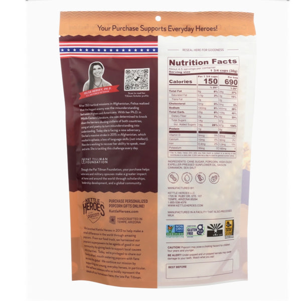Kettle Heroes Artisan Popcorn – Cinnamon Sugar Churros (5 oz)