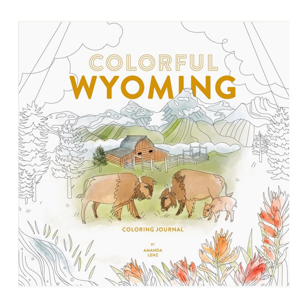 Colorful Wyoming Coloring Journal