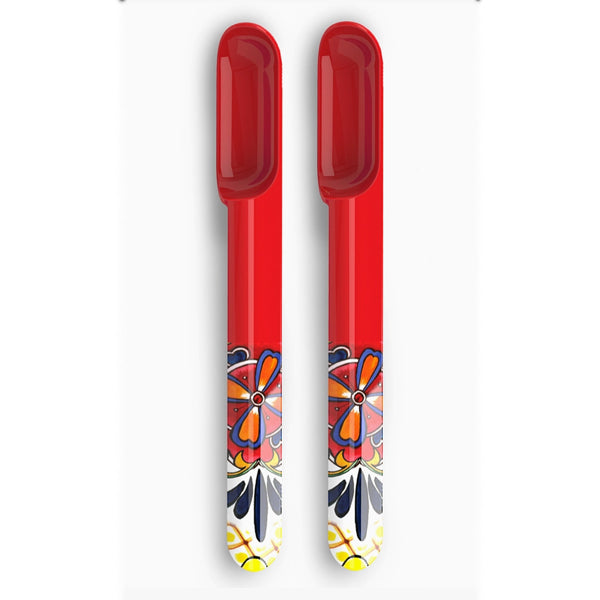 Red Floral Taco Meat Scoops