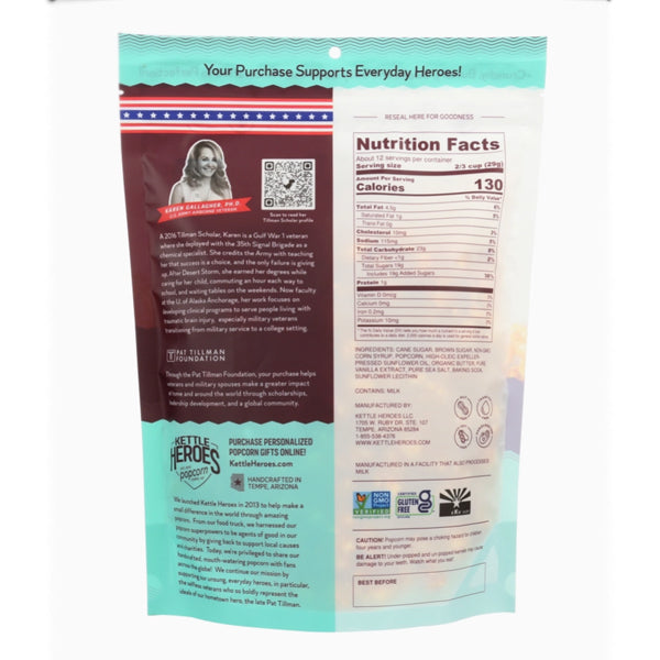 Kettle Heroes Artisan Popcorn – Sea Salted Caramel (12 oz)