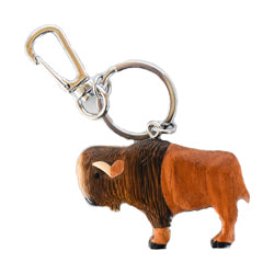 Wood Buffalo Keychain